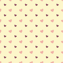Seamless pattern with hearts for Valentine's Day