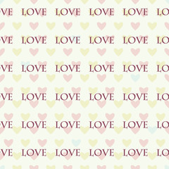 Seamless pattern with hearts for Valentine's Day