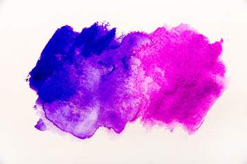 blue and violet spot water color