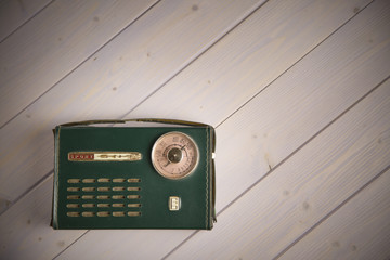 Old italian style / Portrait of the radio with my grandfather listened to the commentary of the matches ... memories and emotions in a small object period .
