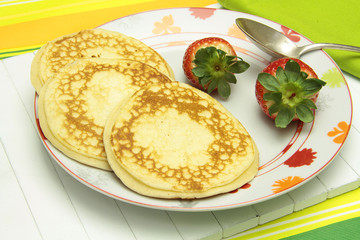 pancake et fraises 16012016