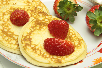 pancake et fraises 16012016