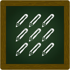 Simple doodle of some pencils