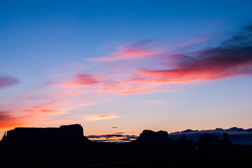 Morning sun at Monument Valley,tourism of america