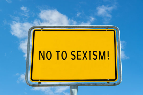 NO TO SEXISM Schild