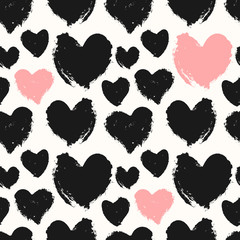 Hand Painted Hearts Pattern