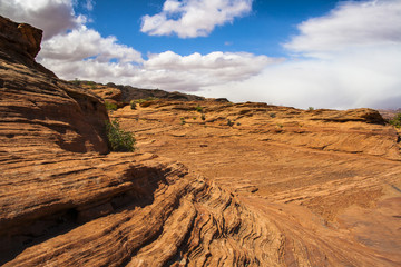 Red Rock Sandstone in Glen Canyon, Page, Arizona