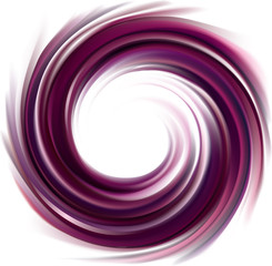 Vector swirling backdrop. Spiral liquid lilac surface