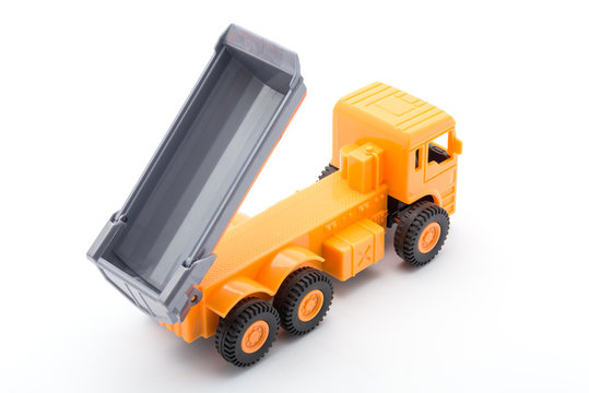 Orange truck toy