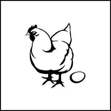 Chicken logo.Vector