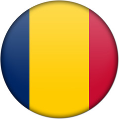 Fototapeta premium chad badge flag