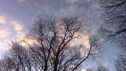 early morning passing clouds with natural sounds