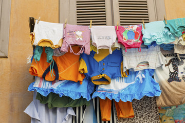 Clothes hanging on air,Cairo, Egypt.
