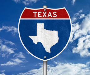 Texas interstate sign concept