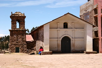 Kirche auf der Insel Taquile - Titicacasee, Peru