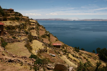 Fototapeta na wymiar Insel Taquile - Titicacasee, Peru