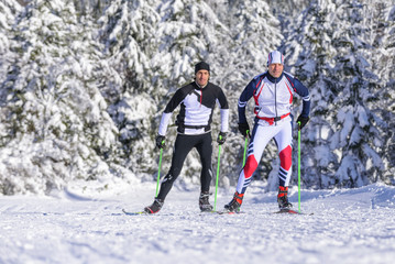 Langlaufen im Skating-Stil