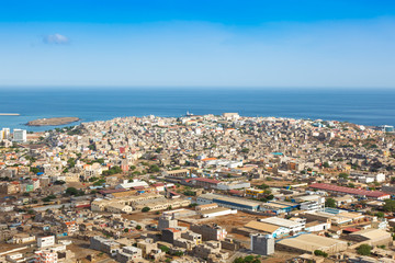 View of Praia city in Santiago - Capital of Cape Verde Islands -