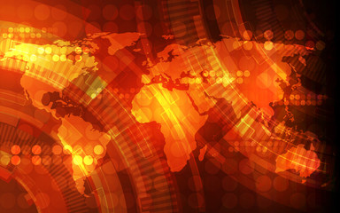 Obraz premium vector digital global technology concept, abstract background