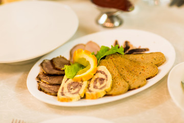 meat delicatessen plate