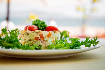 Fresh vegetable salad