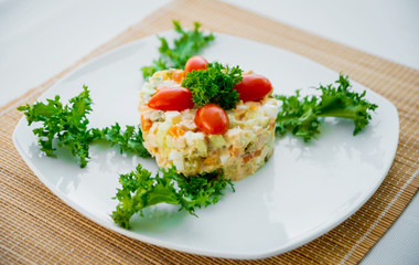 Fresh vegetable salad