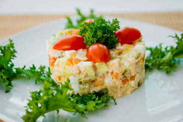 Fresh vegetable salad