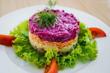 Fresh vegetable salad