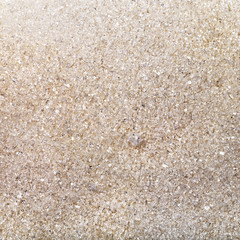 many crystals of unbleached sugar