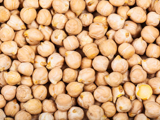 raw white chick peas