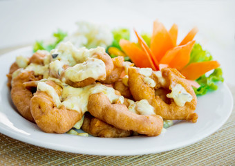 Fried onion rings