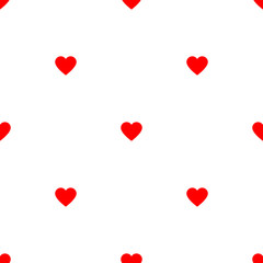 Red pattern with hearts