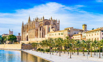 Cathedral of Majorca Palma Spain - obrazy, fototapety, plakaty