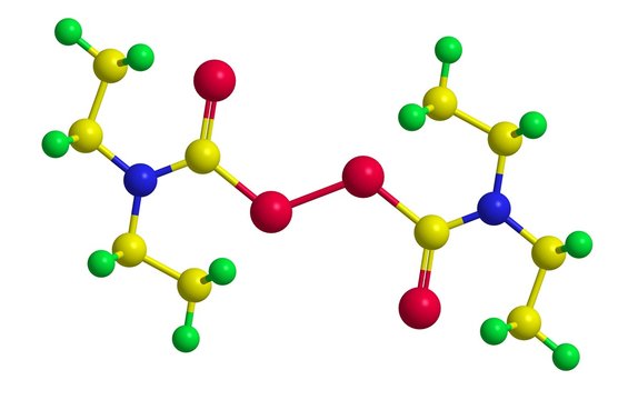 Molecular structure of Disulfiram