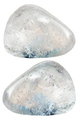 two rhinestone (rock-crystal) gemstones