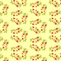 Painted flowers ~ seamless vector background