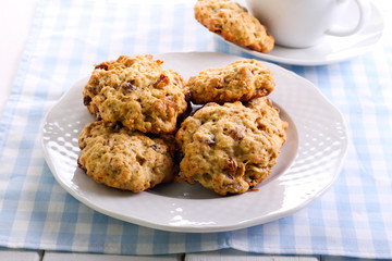 Oatmeal and raisin cookies