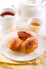 Orange cardamom madeleines