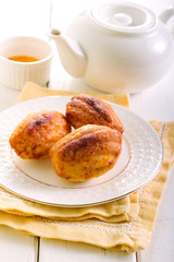 Orange cardamom madeleines cookies