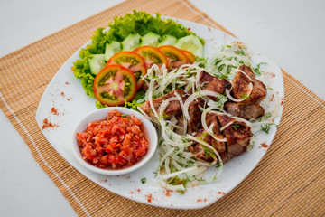Meat with vegetables