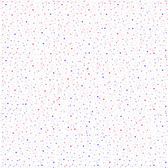 A simple abstract background of random small blue and red spots