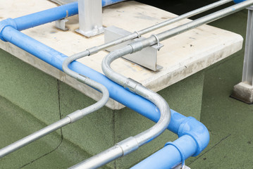 Water pipe system. (Selective Focus)