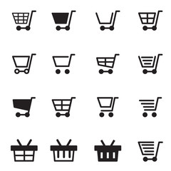 Shopping cart & basket icon