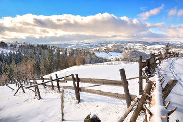 Romania - the Apuseni Mountains in winter