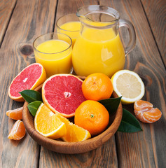 Fresh citrus juice