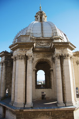 Obraz premium on the roof of St. Peter's Basilica in Rome, Vatican City, Italy