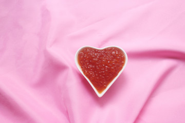 red caviar in a bowl