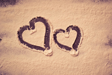 Background for Valentine's Day baking
