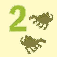 Number two. Two dinosaur (Spinosaurus).