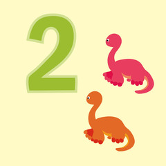 Number two. Two dinosaurs (Brachiosaurus).
